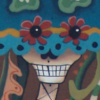 <b>The Catrina tree</b><br/>Huile sur panneau de bois<br/>3 x 12 pouces<br/>Avril 2025
