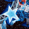 <b>The Star, the Dark Matter and the Planet Maker</b><br/>Huile, 11 X 14 pouces<br/>Mars 2022